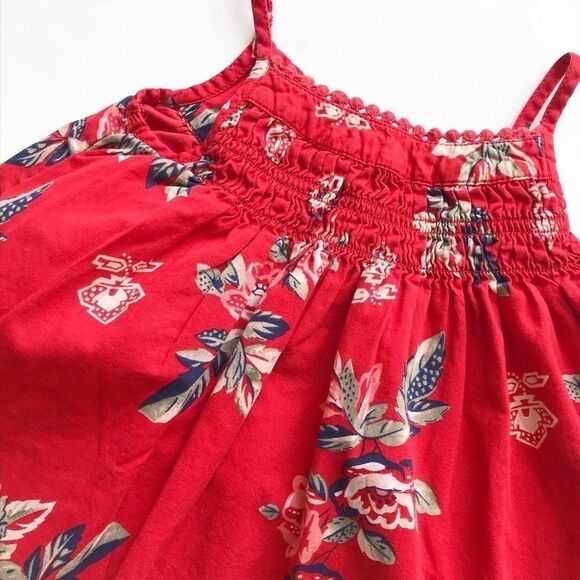 Old Navy big floral print tank dress EUC 12-18m - Picture 2 of 4